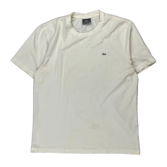 Lacoste T-Shirt - Large White Cotton