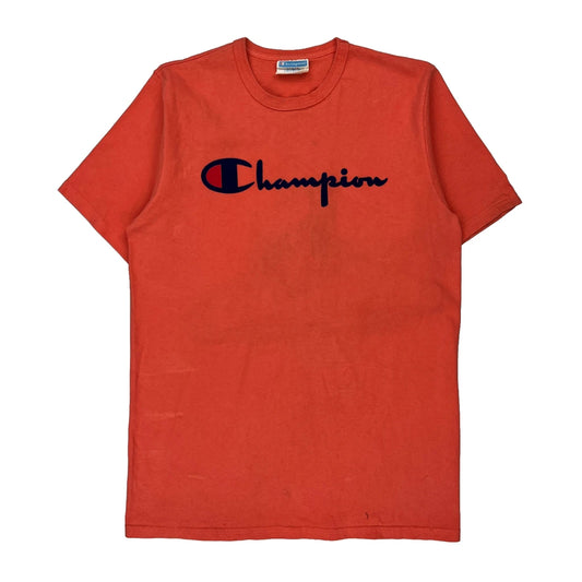 Spellout Champion T-Shirt - Large Red Cotton