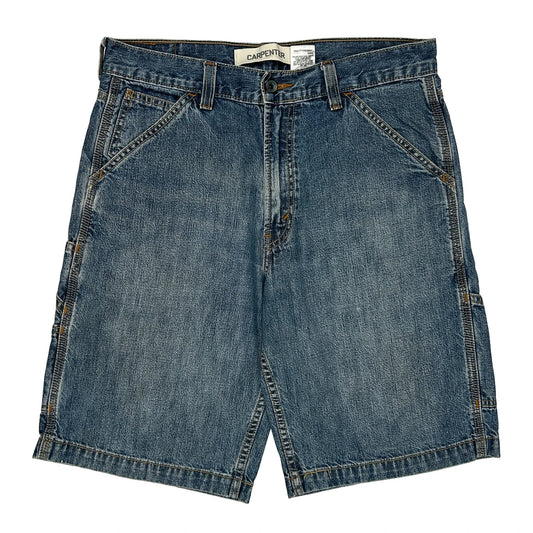 Levis Carpenter Shorts - 34W 10L Blue Cotton