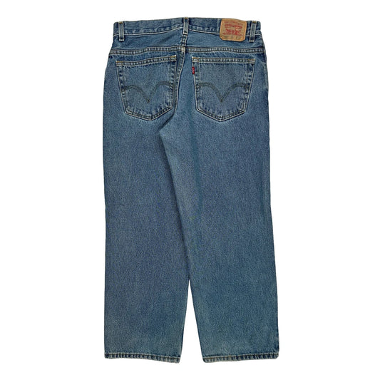 Levis 550 Jeans - 32W UK 12 Blue Cotton