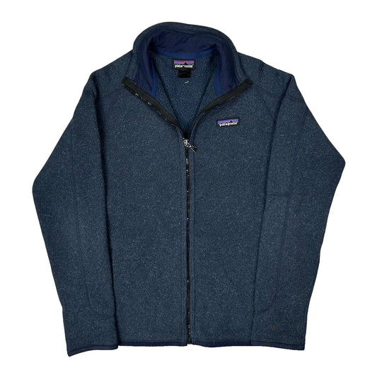 Vintage Patagonia Fleece Jacket - Medium Blue Polyester