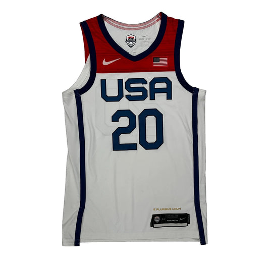 USA Basketball Nike Jersey - Medium White Polyester