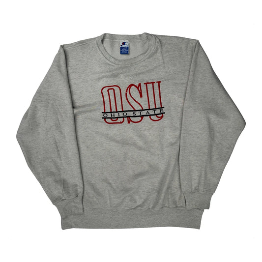 Osu Champion College Sweatshirt - XL Grey Cotton