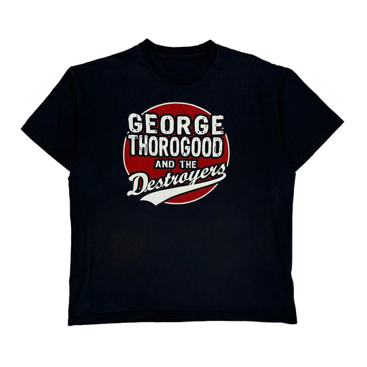 George Thorogood And The Destroyers Unbranded Band T-Shirt - Large Black Cotton