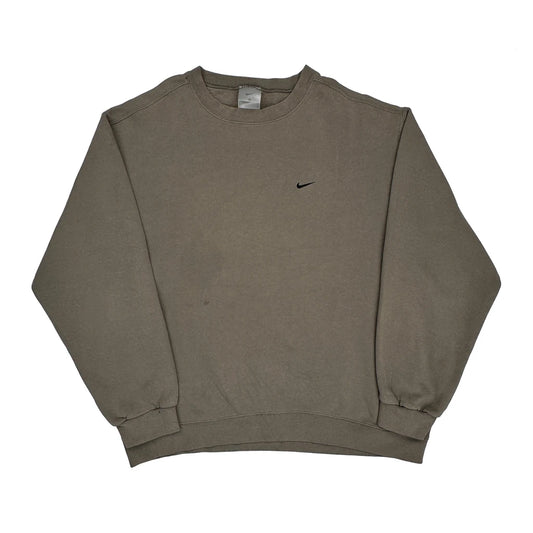 Nike Sweatshirt - XL Brown Cotton