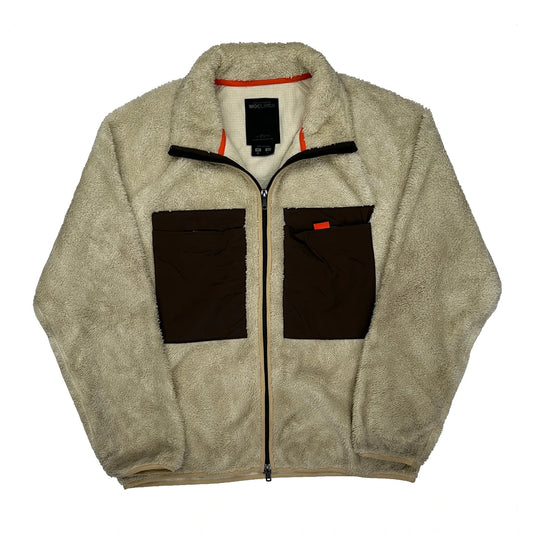 Woolrich Fleece Jacket - Medium Beige Polyester
