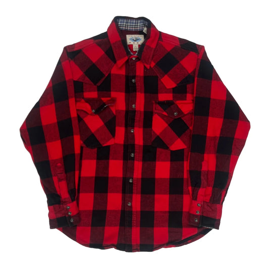 Unbranded Checked Flannel Shirt - Large Red Cotton