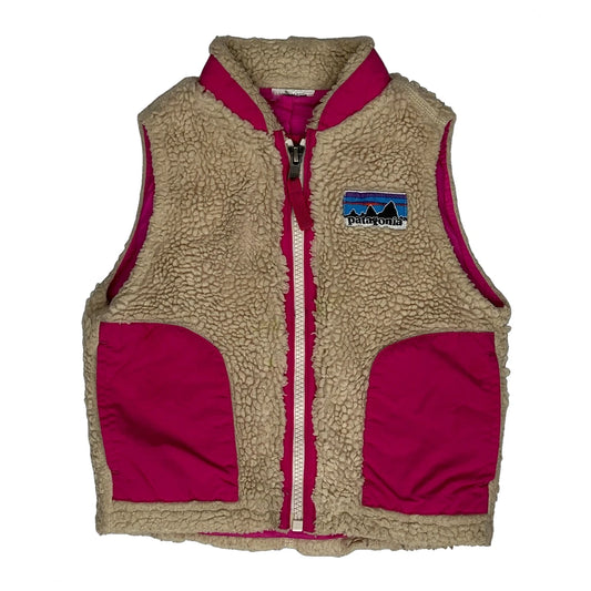 Vintage Age 2 Patagonia Gilet - 2XS Beige Polyester