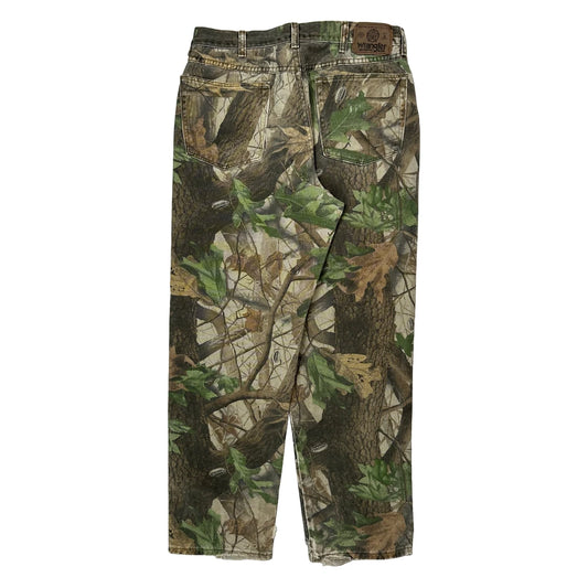 Wrangler Camo Cargo Trousers - 31W 30L Camo Cotton