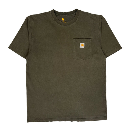 Carhartt T-Shirt - Medium Khaki Cotton