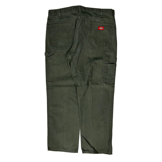 Vintage Dickies Carpenter Trousers - 38W 31L Green Cotton