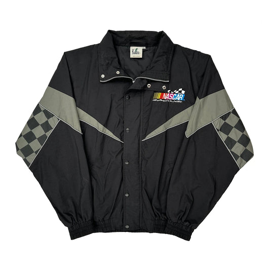 Racing Nascar Windbreaker - Large Black Polyester