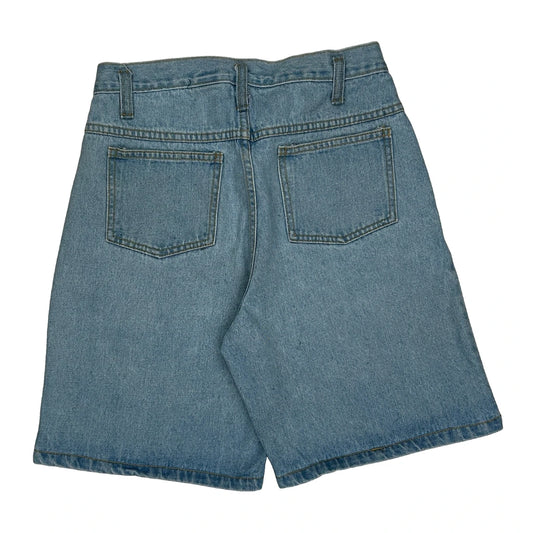 Disney Mickey Unlimited Cartoon Denim Shorts - 26W UK 8 Blue Denim