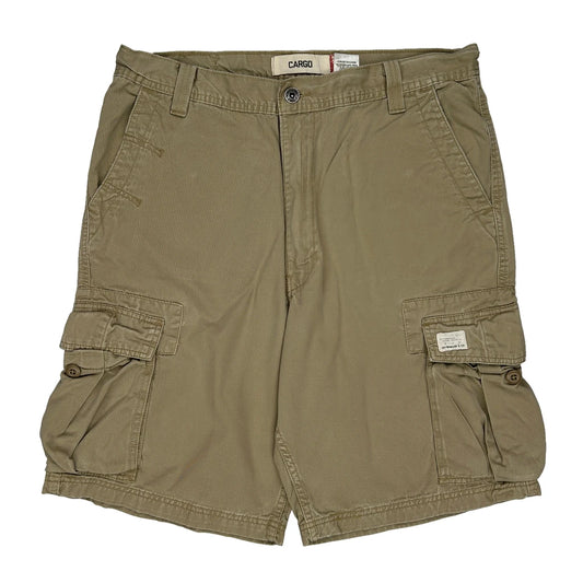 Levis Cargo Shorts - 36W 11L Khaki Cotton
