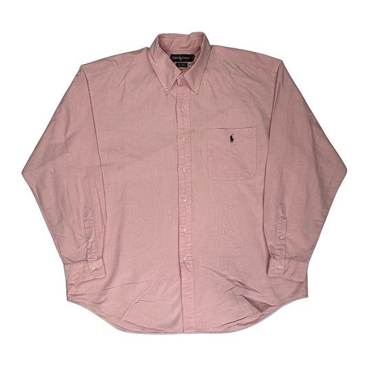 Big Shirt Ralph Lauren Shirt - Large Pink Cotton