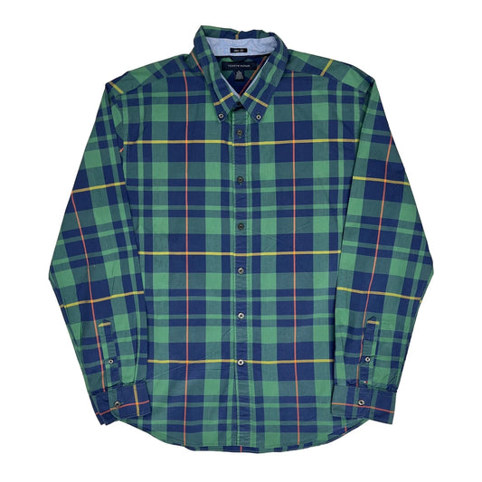 Tommy Hilfiger Checked Shirt - XL Blue Cotton