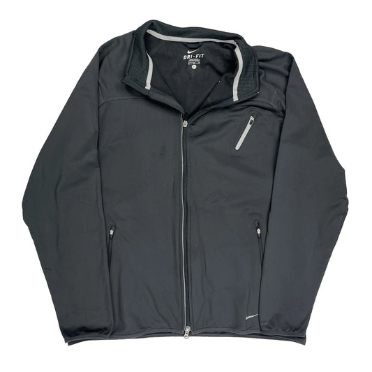 Nike Track Jacket - XL Black Polyester