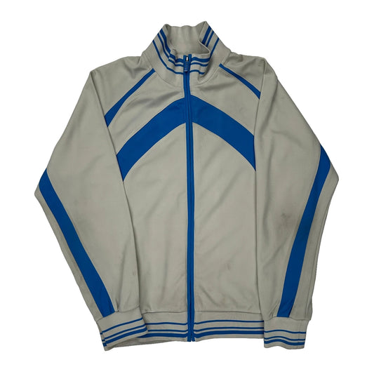 Nike Striped Track Jacket - Medium Blue Polyester