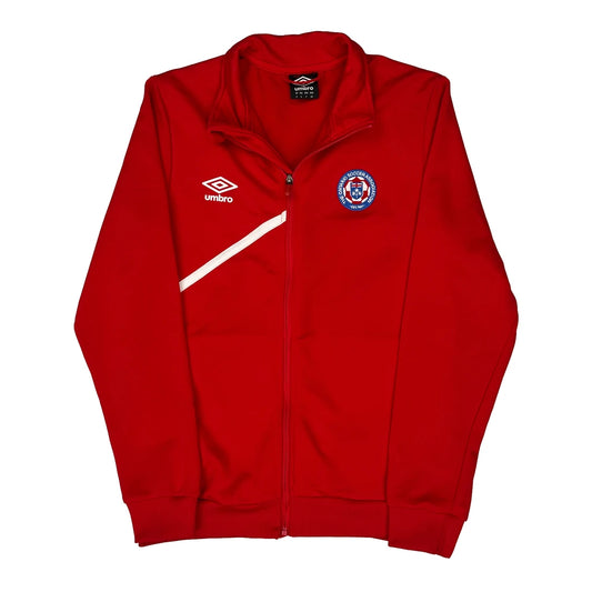 Soccer Team Logo Umbro Track Jacket - Small Red Polyester