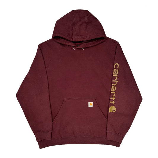 Carhartt Hoodie - 2XL Burgundy Cotton