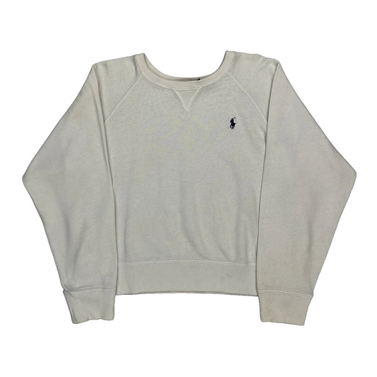 Polo By Ralph Lauren Sweatshirt - Medium Cream Cotton