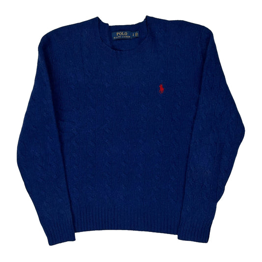 Polo By Ralph Lauren Jumper - Small Navy Wool