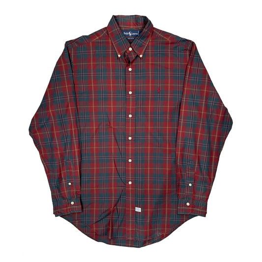Ralph Lauren Checked Shirt - Large Red Cotton