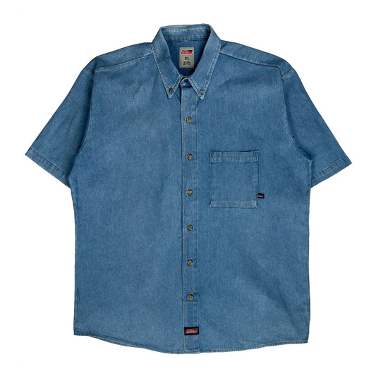Dickies Denim Shirt - XL Blue Cotton
