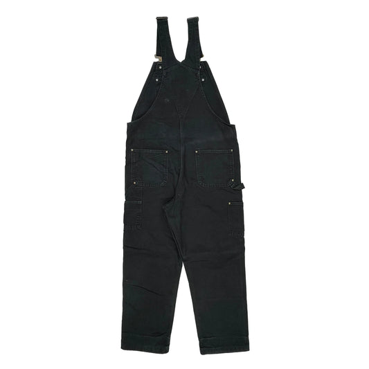 Relaxed Fit Carhartt Double Knee Dungarees - 38W 32L Black Cotton
