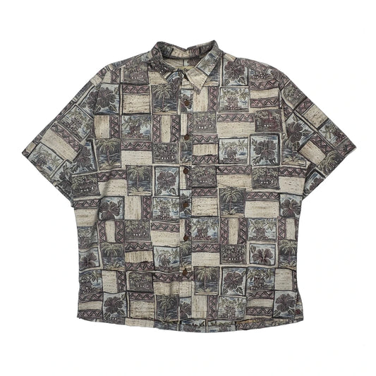 Cooke Street Hawaiian Shirt - Large Multicoloured Cotton