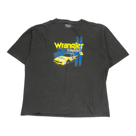 Dale Earnhardt Wrangler Nascar T-Shirt - 2XL Black Cotton
