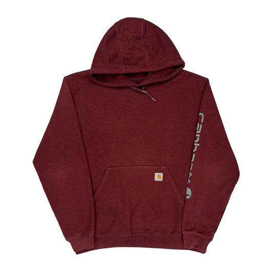 Carhartt Hoodie - Large Burgundy Cotton