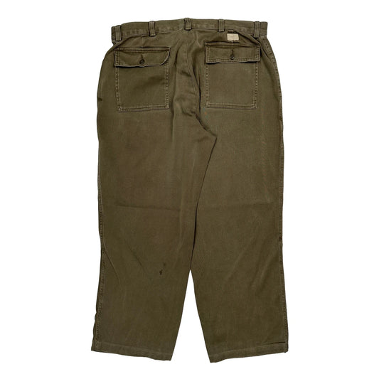Polo By Ralph Lauren Army Cargo Trousers - 34W 30L Green Cotton