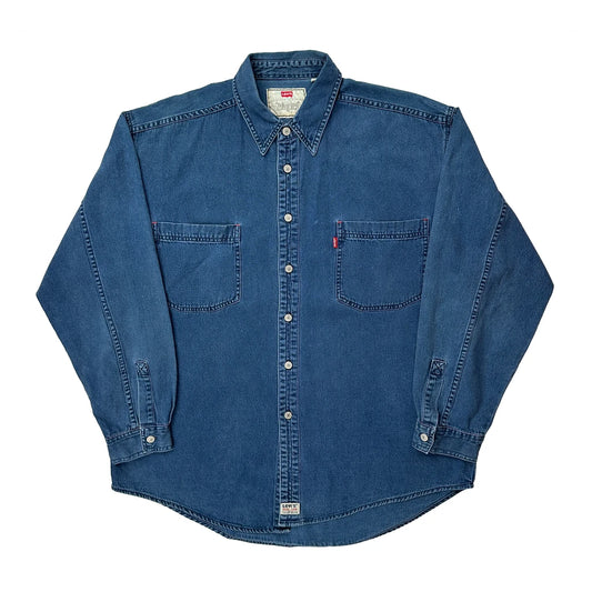 Levis Denim Shirt - XL Blue Cotton