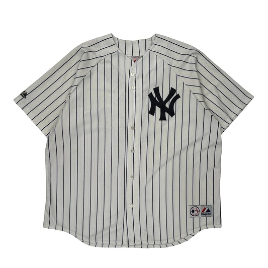 New York Yankees Majestic Mlb Jersey - 3XL White Polyester