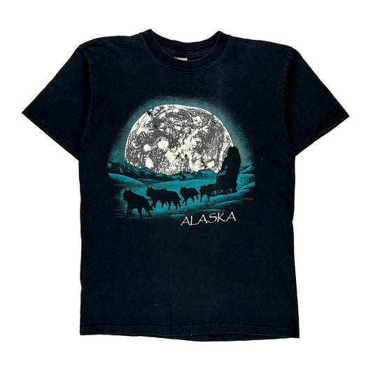 Alore Single Stitch T-Shirt - Large Black Cotton