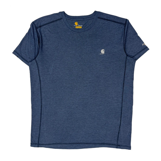 Relaxed Fit Carhartt T-Shirt - Large Blue Polyester