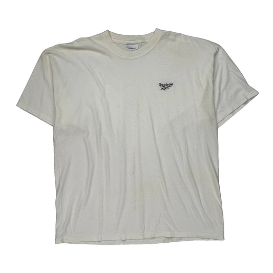 Reebok Single Stitch T-Shirt - 2XL White Cotton
