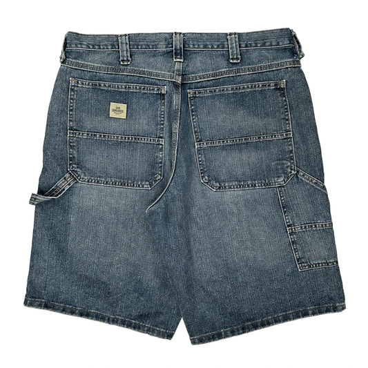 Wrangler Carpenter Shorts - 36W 10L Blue Cotton