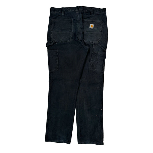 Carhartt Carpenter Trousers - 34W 34L Black Cotton