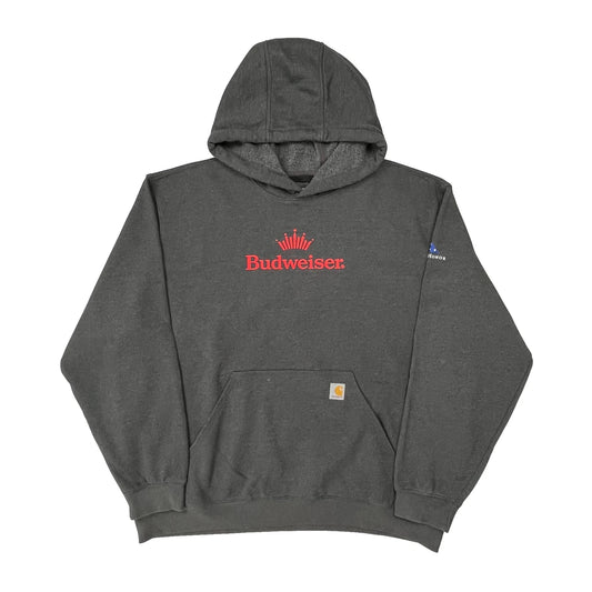 Budweiser Carhartt Hoodie - 2XL Grey Cotton