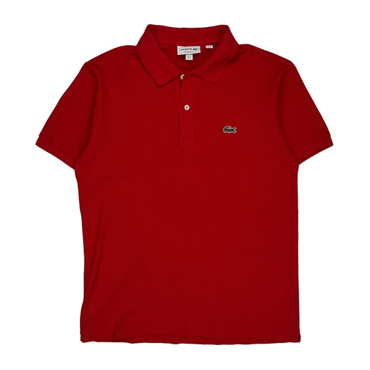 Lacoste Polo Shirt - Medium Red Cotton