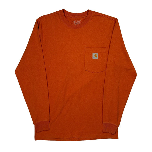 Carhartt Long Sleeve T-Shirt - No Size Orange Cotton