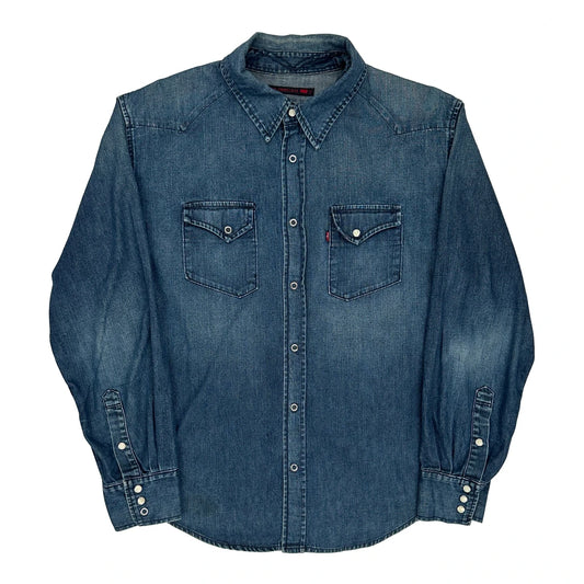 Levis Denim Shirt - Large Blue Denim