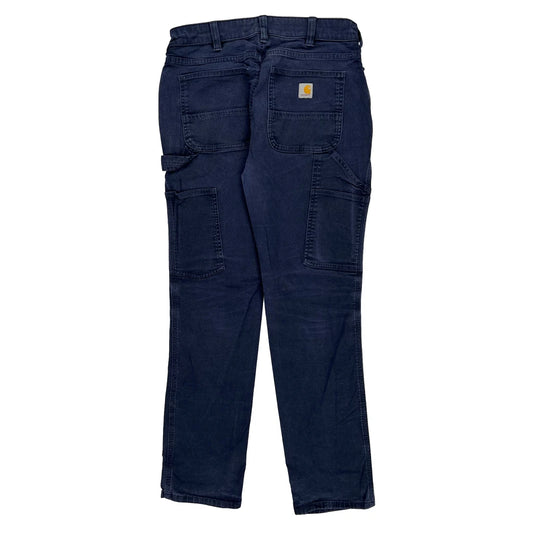 Carhartt Carpenter Trousers - 30W 30L Navy Cotton