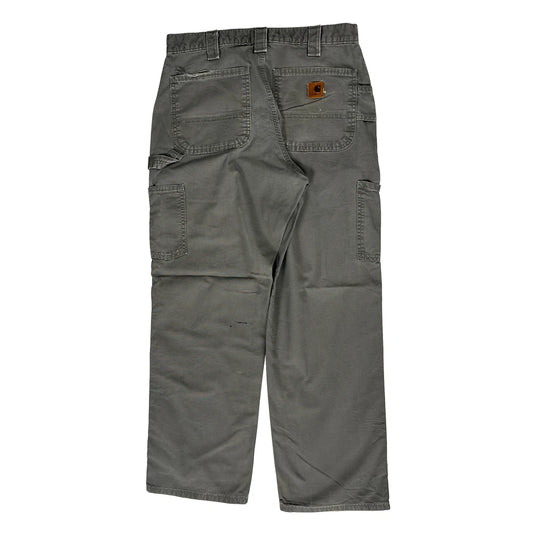 Carhartt Carpenter Trousers - 30W 30L Grey Cotton