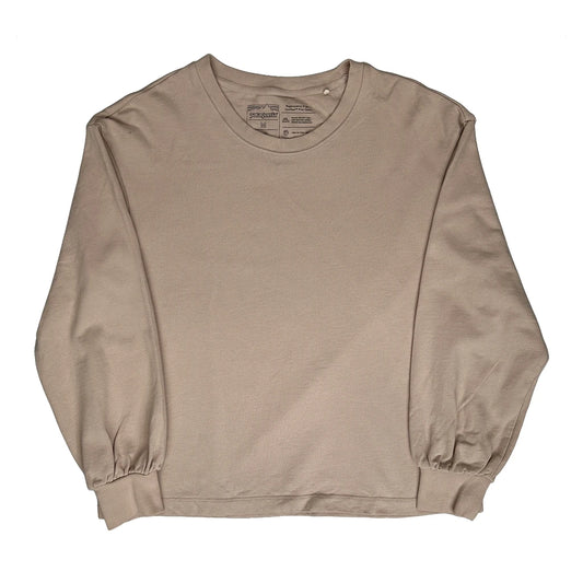 Patagonia Long Sleeve T-Shirt - Medium Beige Cotton