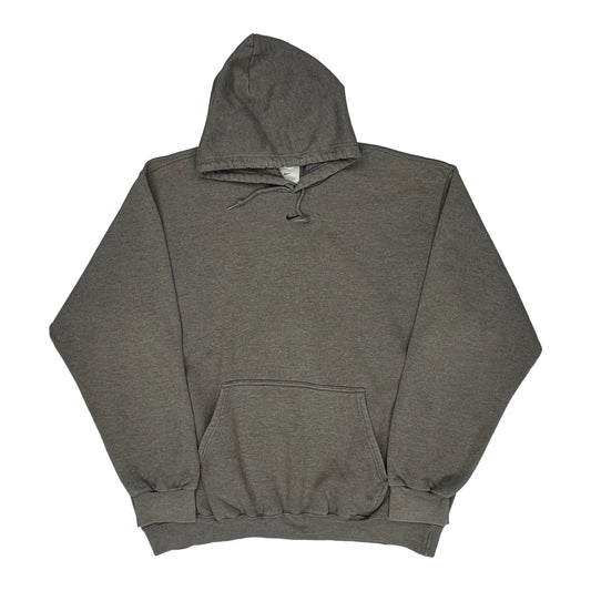 Vintage Nike Hoodie - 2XL Grey Cotton