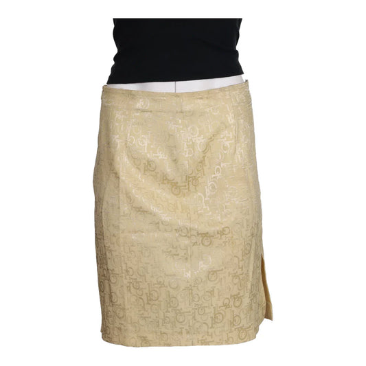 Vintage cream Roccobarocco Midi Skirt - womens 30" waist