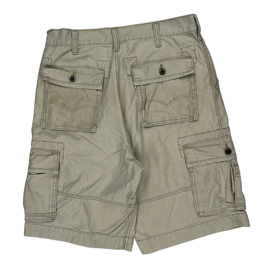 Levis Cargo Shorts - 34W 10L Beige Cotton